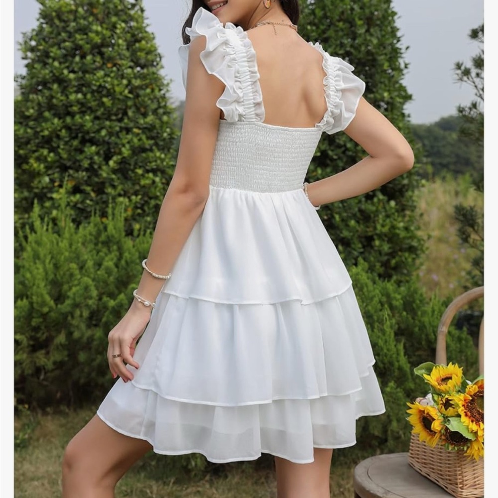 Women’s white summer dress - Picture 6 of 8